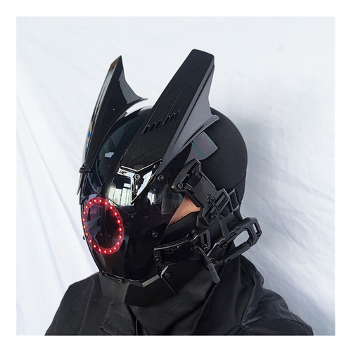Máscara Cyberpunk, Máscara De Dj Luminosa Con Alas En Las Es