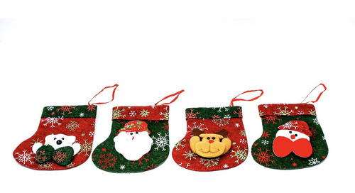 Paquete De 6 Adornos Colgantes Navideños Decorar Arbol Puert