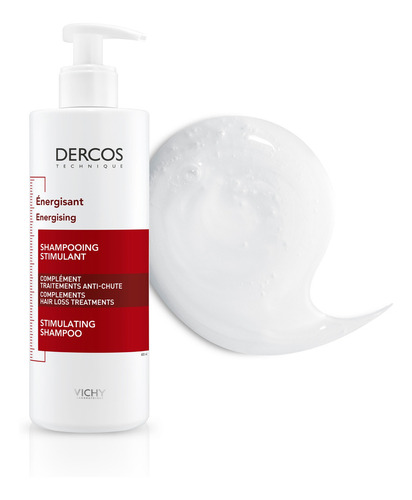 Imagen 3 de 5 de Shampoo Vichy Dercos Thechnique Energizante Anticaída en dosificador de 400mL por 1 unidad
