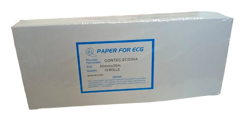 Papel Ecg De 50mm X 30m (10 Unidades)