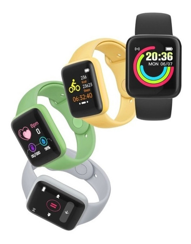 Imagen 3 de 3 de Reloj Smartwhatch Foxbox Macaron Pasos Cardio Notificaciones