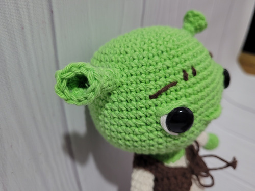 Shrek Ogro Amigurumi Muñeco Peluche Tejido Artesanal