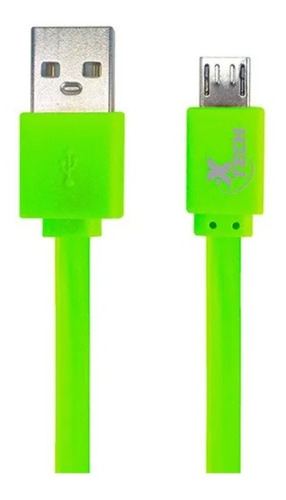 Cable De Carga Y Datos Microusb A Usb A Plano Xtech