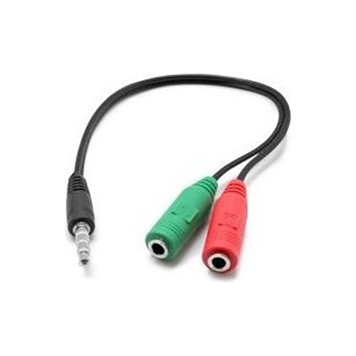 Cable Adaptador Audio Plug 3.5 A 2 Jacks Microfono Auricular