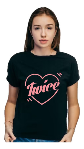 Remera Twice - Cuello Redondo Manga Corta Unisex - K-pop