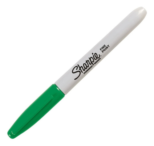 Marcador Permanente Sharpie Punto Fino Color Verde C/ 12 Pza
