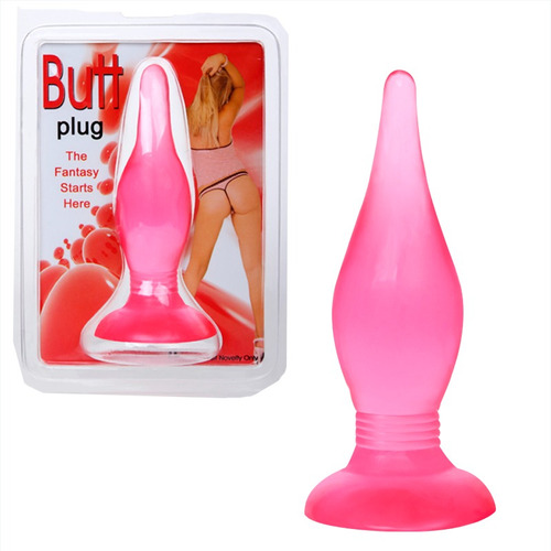 Butt Plug Anal De Silicona Rosado