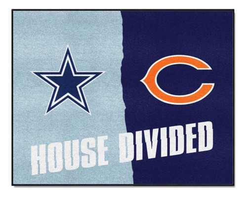 Alfombra De Casa Dividida De Cowboys / Bears De Nfl, 33...