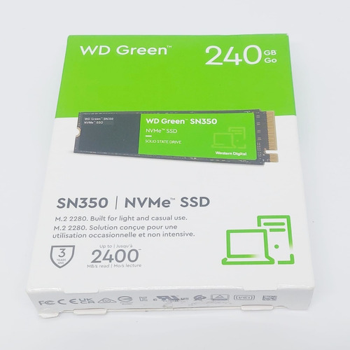 Disco Sólido Ssd Wd Green M.2 Sn350 240gb (openbox)