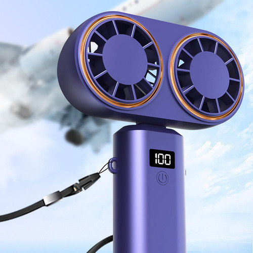 Ventilador De Campamento Al Aire Libre Ventilador De Azul