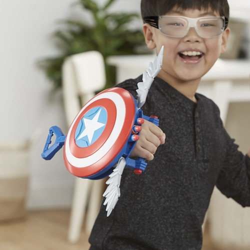 Nerf Blaster Marvel Mech Strike Mecasaurs Capitán América