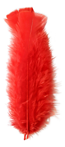 Penas Coloridas 400 Unidades - Até 25 Cores Cor Vermelho