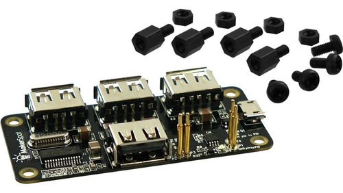 Hub Usb 4 Puertos Hat Makerspot Para Raspberry Pi Zero