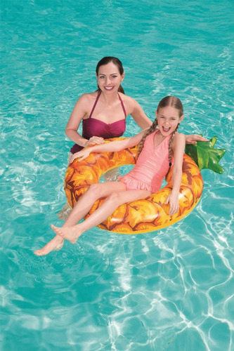 Imagen 4 de 5 de Flotador Piña Bestway Aro 115cm Inflable / Lhua Store
