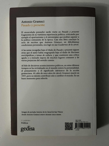 Pasado Y Presente. Cuadernos De La Cárcel. Gramsci, W,-2 (Usado)