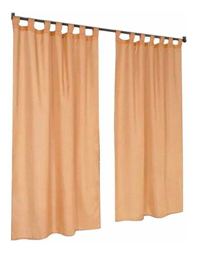 Cortinas De Ambientes Tropical Con Presillas 2 Paños Oferta!