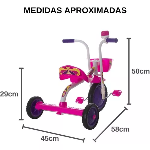 Triciclo Motoca Velotrol Infantil Ultra Bikes - Rosa