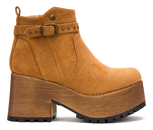 Botín Mujer Camel Pauli Boteli