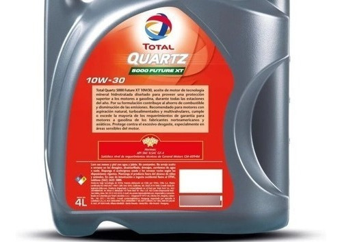 Aceite 10w30 Total Quartz 5000 Future Xt Api Sm/lsac Gf-4