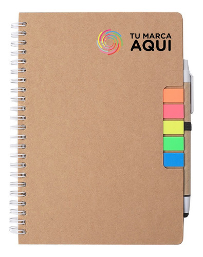 Cuaderno Eco Sustentable Personalizado Logo Empresa X25u