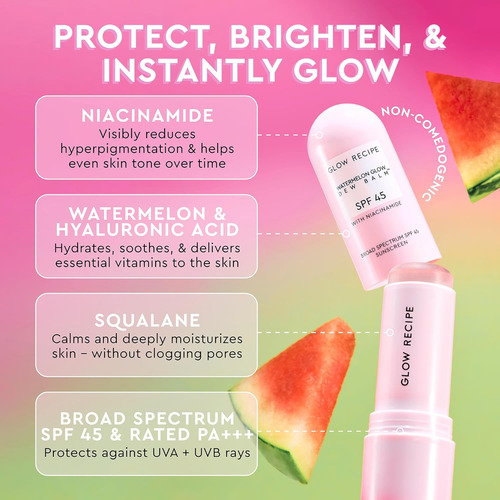 Glow Recipe | Protector Solar | Roll On Bálsamo +spf 45