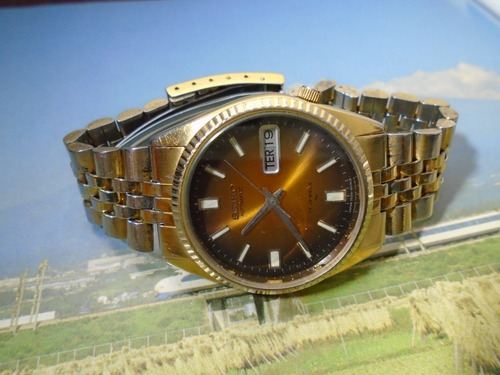 Seiko Folhado Ouro Amtigo Ref 7009 3110 Automático