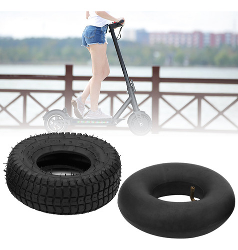 Llanta De Scooter 9x3.50-4 Duradera De Goma Negra