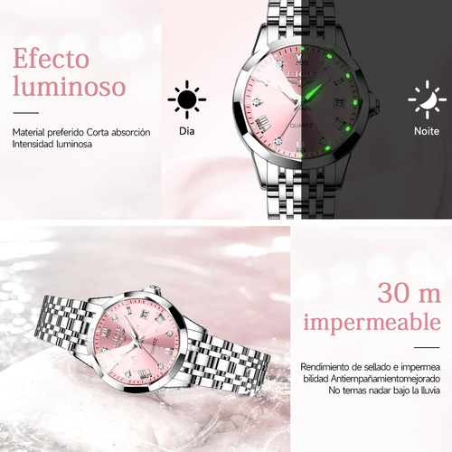 Reloj De Pulsera Elegante Para Mujer De Cuarzo Analógico