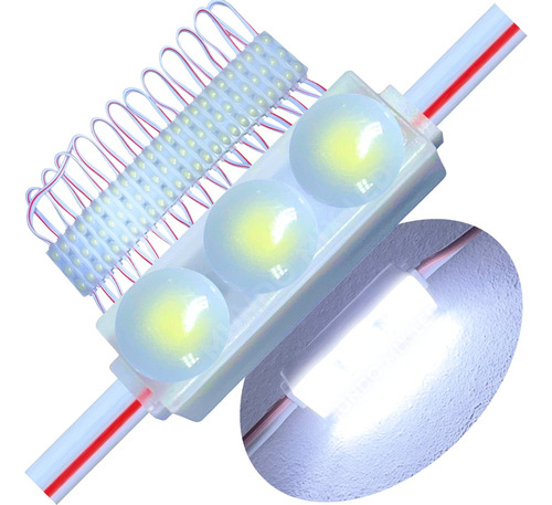 200pçs Mini Módulo Led Lente 12v 2835 3-led 1,5w Micro 3cm 