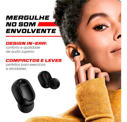 Fone De Ouvido Bluetooth 5.0 Par Sem Fio Duplo