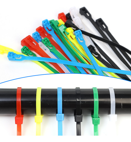 Abraçadeiras De Nylon Ajustáveis, Fio De Fixação, 100 Unidad