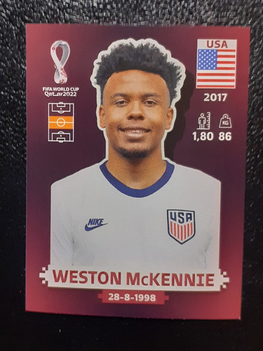 Figurita Mundial Qatar 2022 Weston Mckennie Usa 14 Oryx