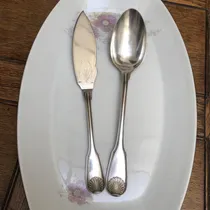Comprar Cubiertos De Servir Metal Plateado Anezin Francia