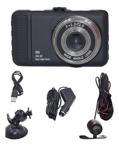 Video Camara Full Hd Para Auto + Camara Retroceso Oferta Mli