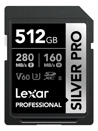Cartão De Memória Lexar Sd Xc 512gb 280mb/s Uhs-ii V60