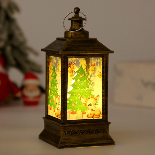 Farol De Viento Led Con Forma De L, Diseño Navideño, Microno