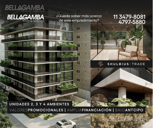Departamento Venta 3 Ambientes Con Full Amenities En Barrio Vicente López - Shulbius Trade