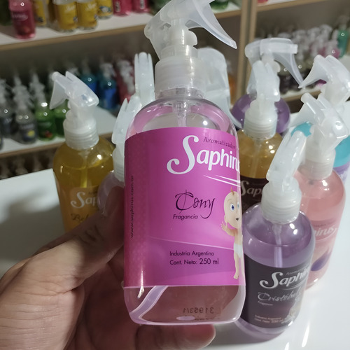 Aromatizante Saphirus Textil X 12 Unidades 250 Ml.