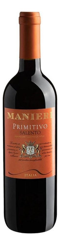 Vinho Tinto Italiano Manieri Primitivo Salento