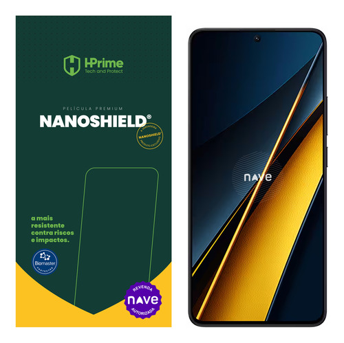 Película Premium Hprime Nanoshield P/ Xiaomi Poco X6 Pro 5g