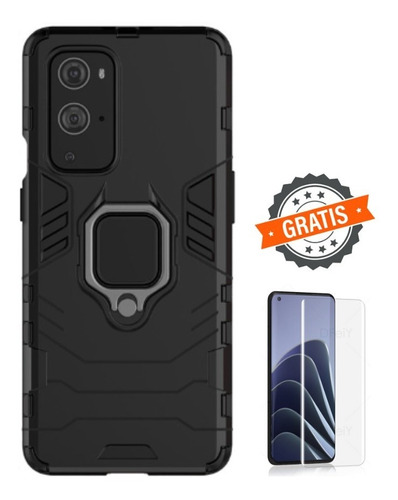 Para Oneplus 9 Pro - Case Funda Carcasa Armadura + Vidrio Uv