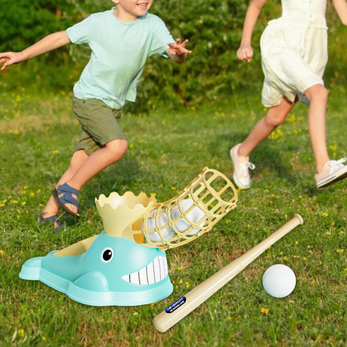 Dispositivo De Lanzamiento De 3 Pelotas De Béisbol Azul