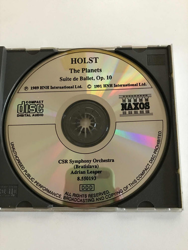 Holst - The Planets Suite De Ballet, Op.10 (Usado)