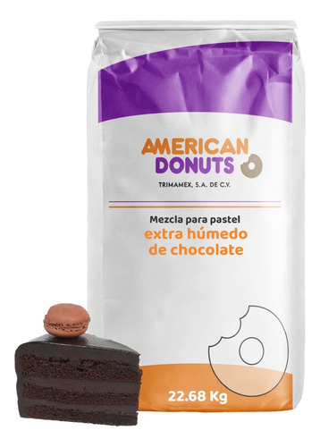 Harina Preparada Pastel Extra Húmedo Chocolate 22.68. Kg.