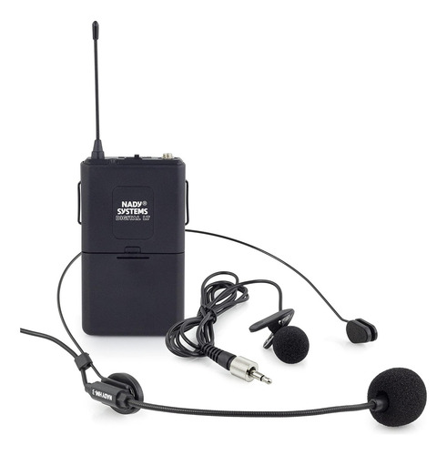 Nady Bodypack Transmitter Channel Mhz Con Micrófono De Hm-3