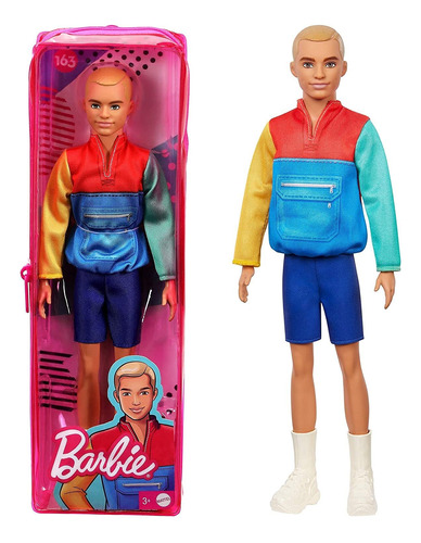 Barbie Ken Fashionistas Doll #163, Delgada Con Cabello Rubi.