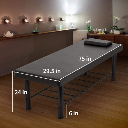 Mesa De Masaje Estacionaria Cama De Masaje Ancha Resistente