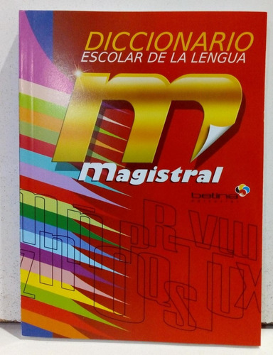 Libro Diccionario Escolar De La Lengua Española Magistral