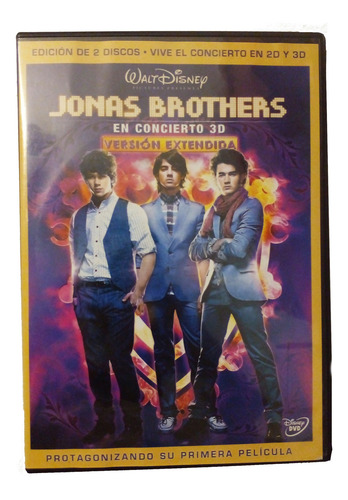 Dvd Jonas Brothers En Concierto 3d + Lentes 3d (Usado)
