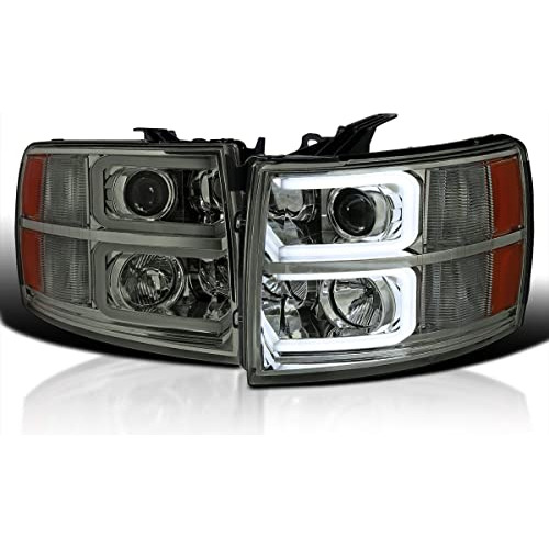 Faros Proyector Led Spec-d Tuning Para Chevy Silverad